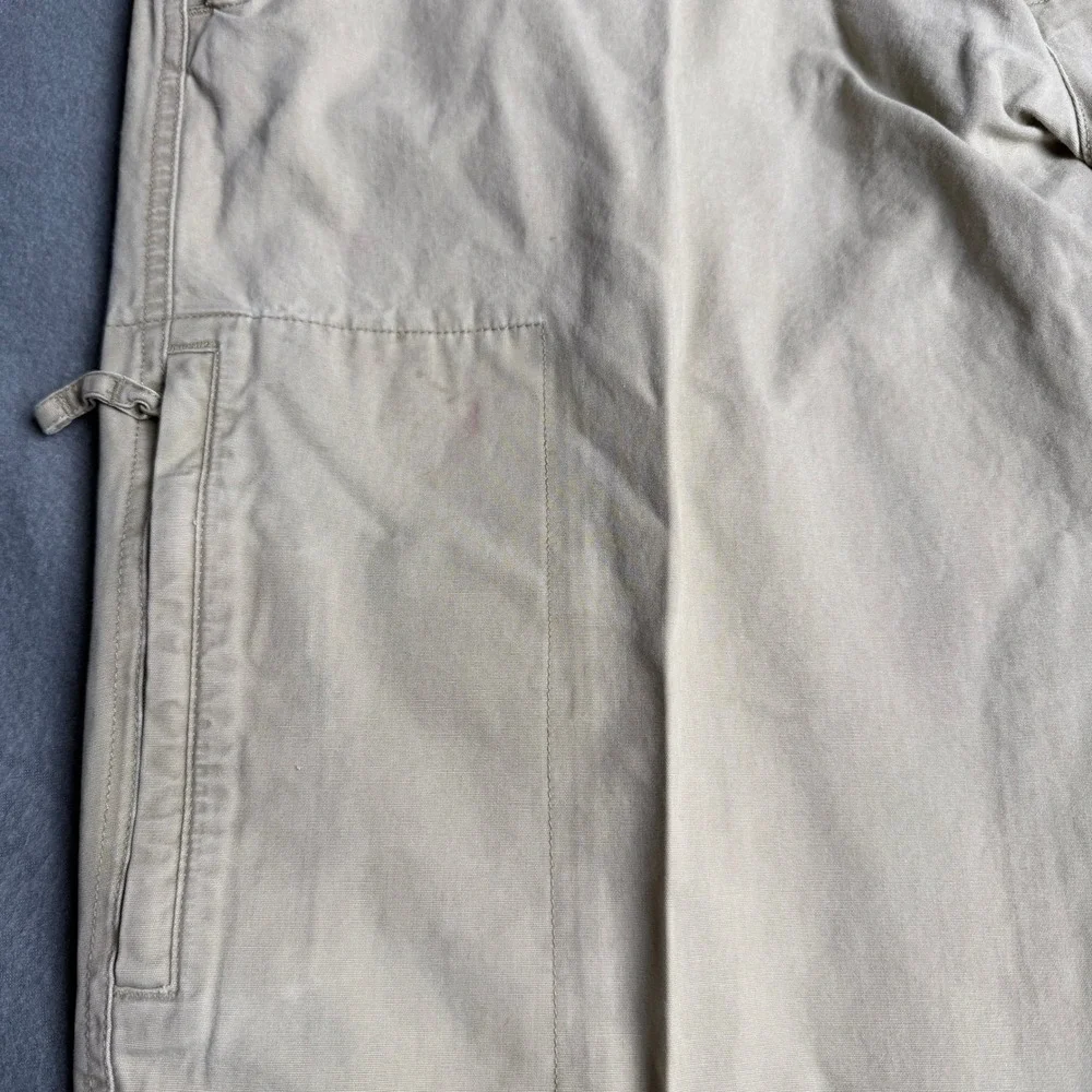 Columbia Mens Tan Khaki Cotton Canvas Cargo Utility Pants 40x32 AM 8255
